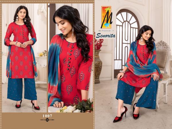 Master Senorita Fancy Rayon Embroidery Readymade Salwar 